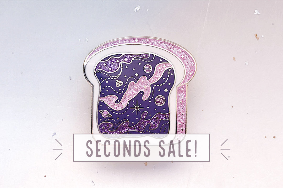 Space Toast Galaxy Enamel Pin (Seconds)