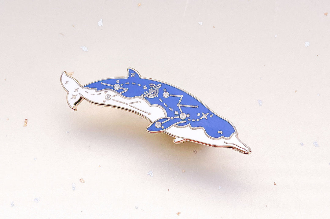 Spade-Toothed Whale (Cosmic Voyager) Enamel Pin