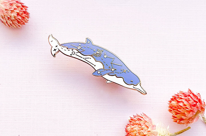 Spade-Toothed Whale (Cosmic Voyager) Enamel Pin
