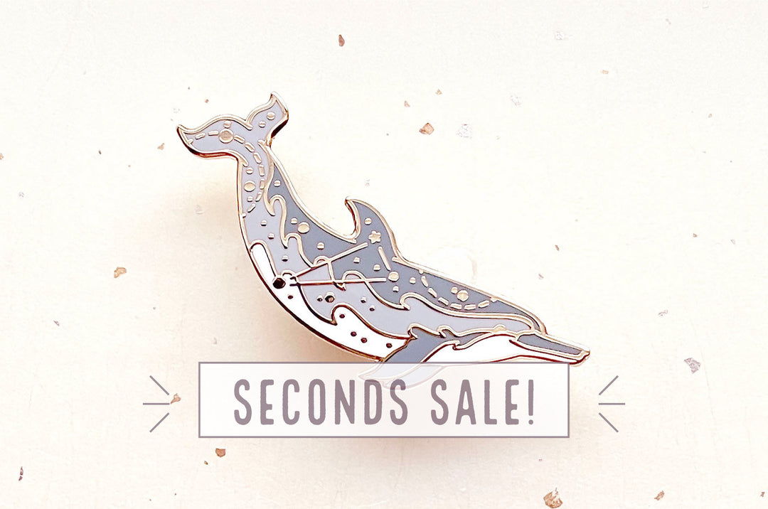 Triangulum Spinner Dolphin Enamel Pin (Seconds)