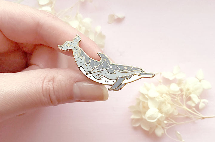 Triangulum Spinner Dolphin Enamel Pin