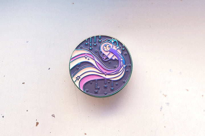 Sun Skimmer Enamel Pin