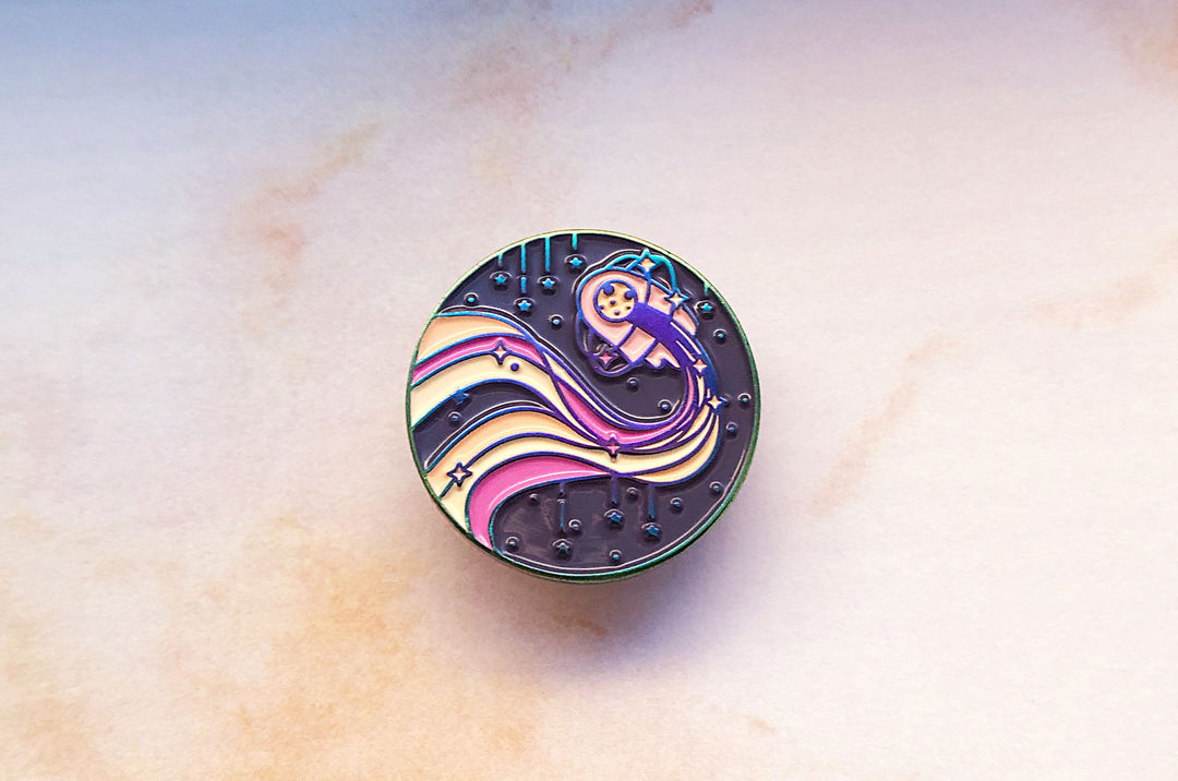 Sun Skimmer Enamel Pin