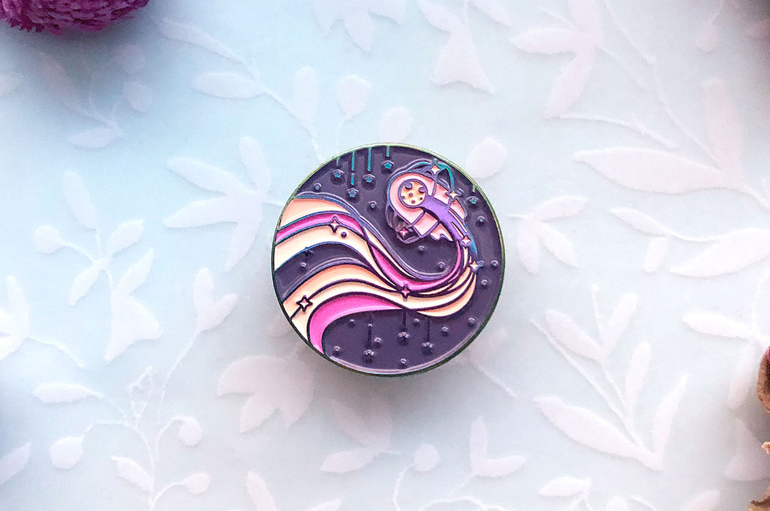 Sun Skimmer Enamel Pin