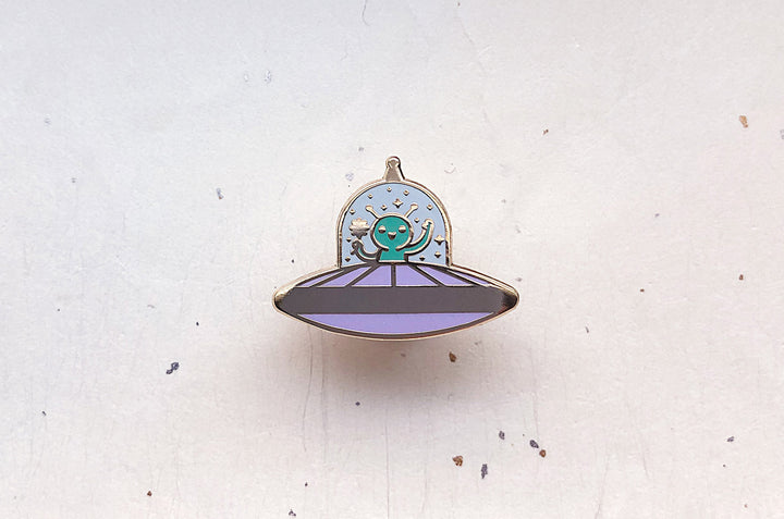 Tiny Alien Enamel Pin