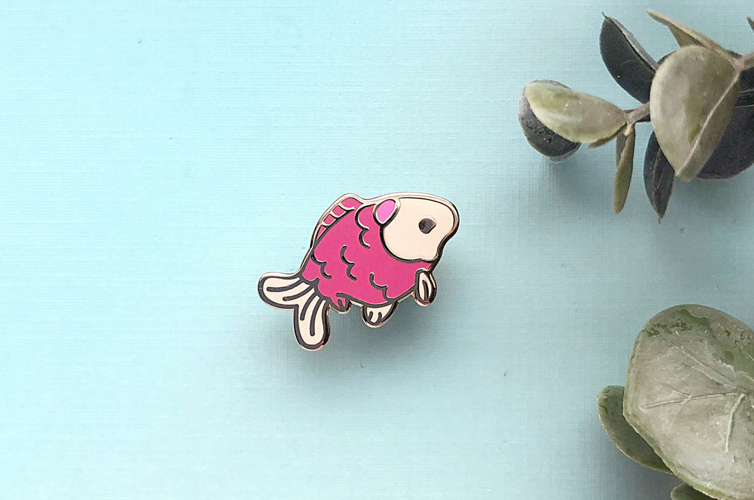 Tiny Goldfish Enamel Pin