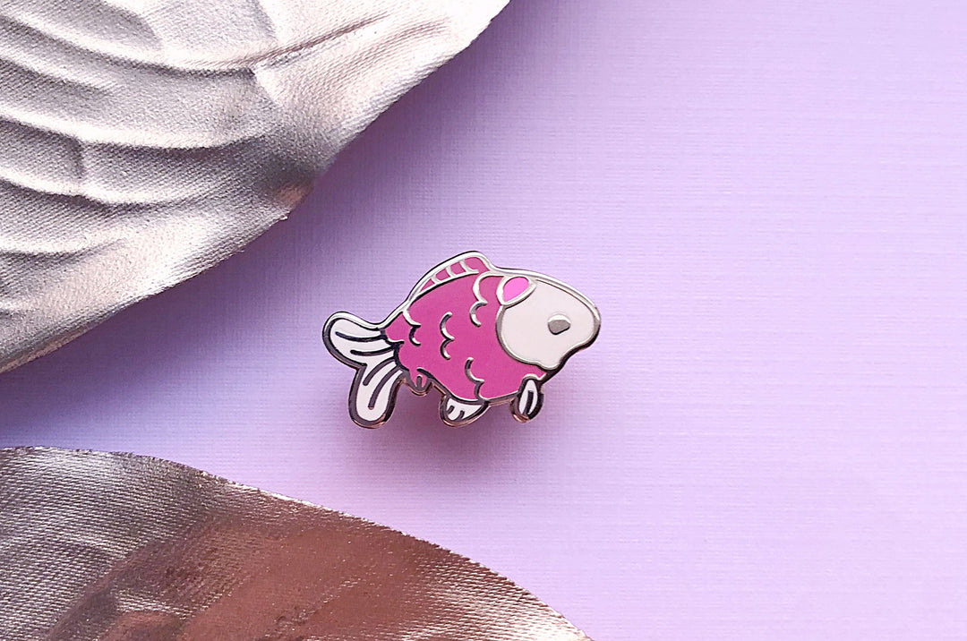 Tiny Goldfish Enamel Pin