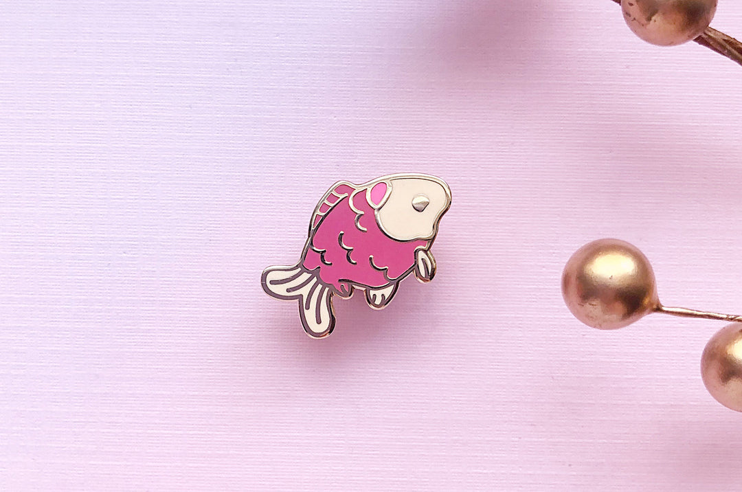 Tiny Goldfish Enamel Pin