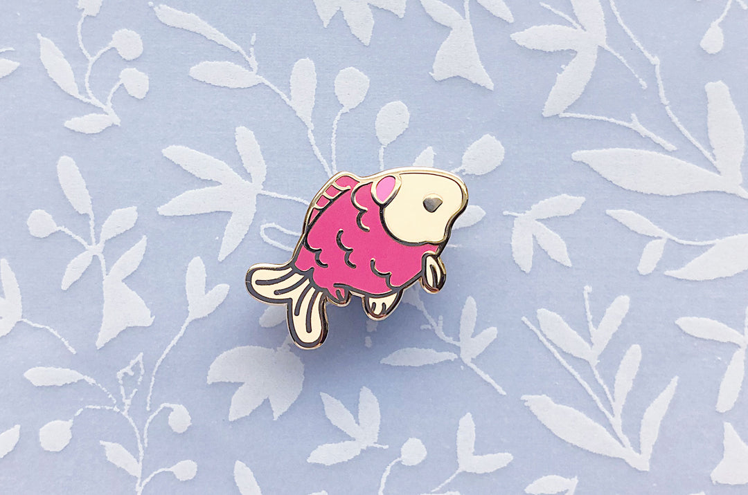 Tiny Goldfish Enamel Pin