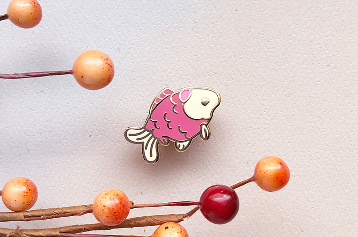 Tiny Goldfish Enamel Pin