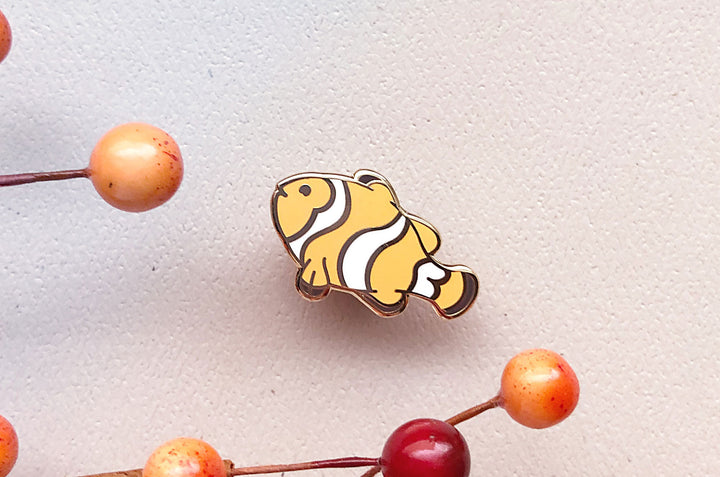 Tiny Clownfish Enamel Pin