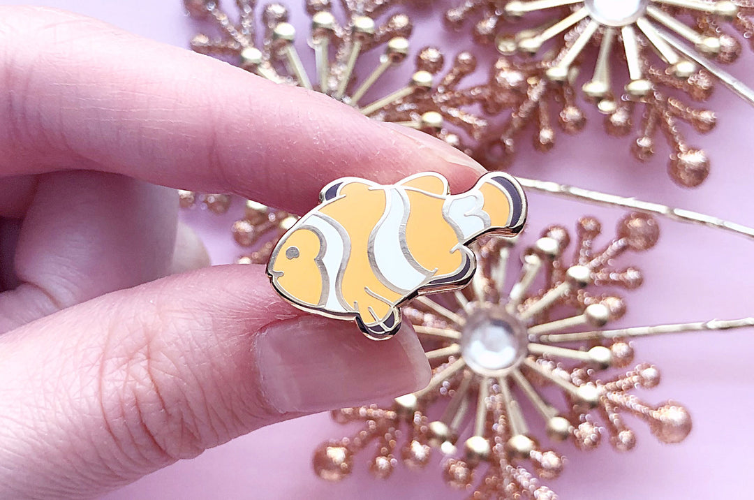 Tiny Clownfish Enamel Pin