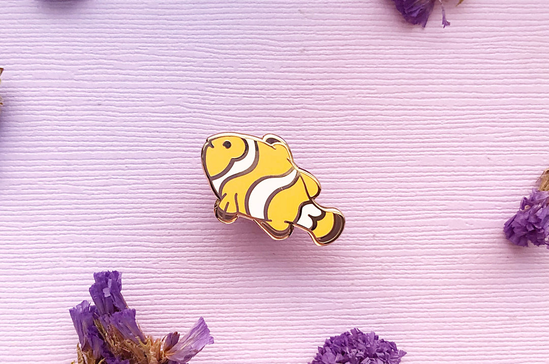 Tiny Clownfish Enamel Pin