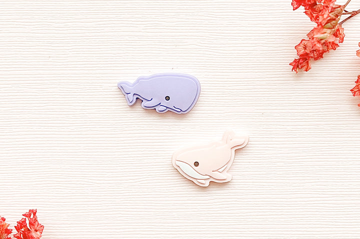 Sperm Whale and Humpback Whale Mini Magnet Set