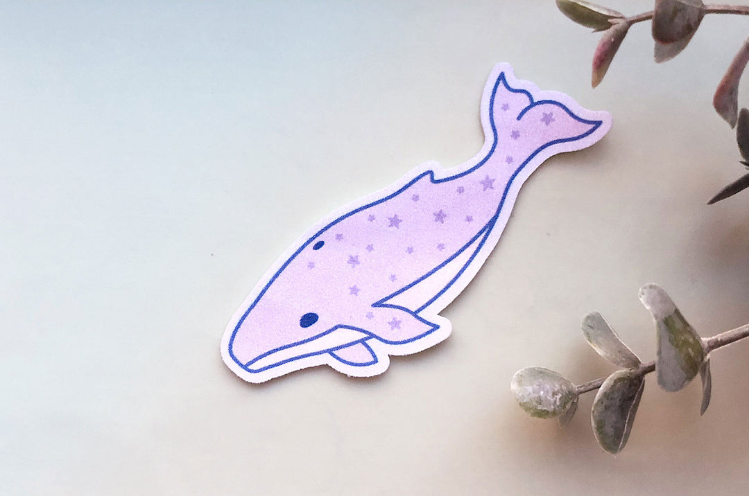 Starry Whale Microfiber Sticker