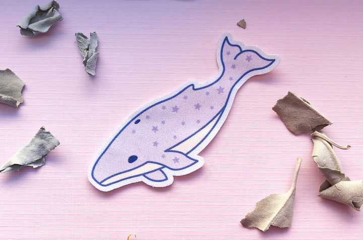 Starry Whale Microfiber Sticker