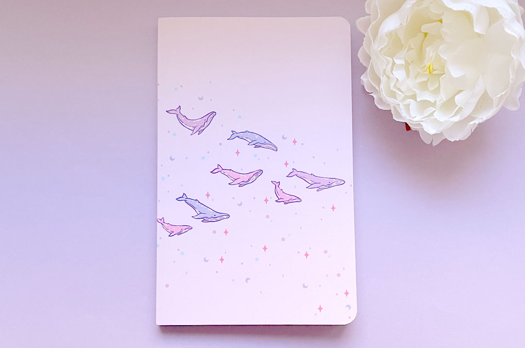 Humpback Whales Dot Grid Notebook