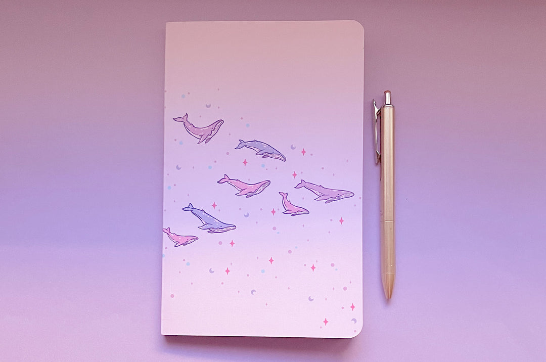 Humpback Whales Dot Grid Notebook