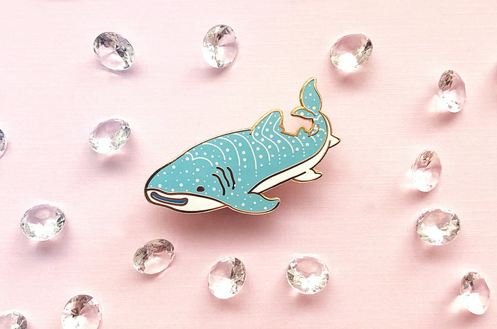 Happy Whale Shark Pin