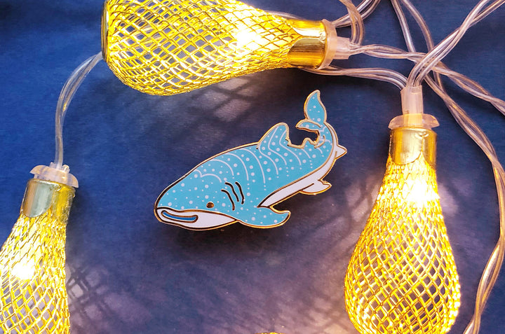 Happy Whale Shark Pin