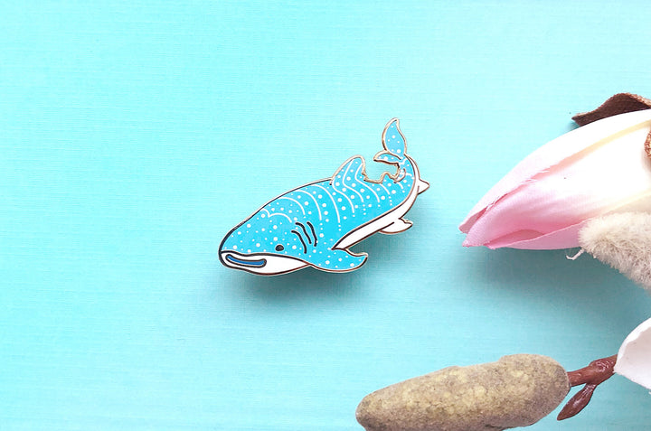 Happy Whale Shark Pin