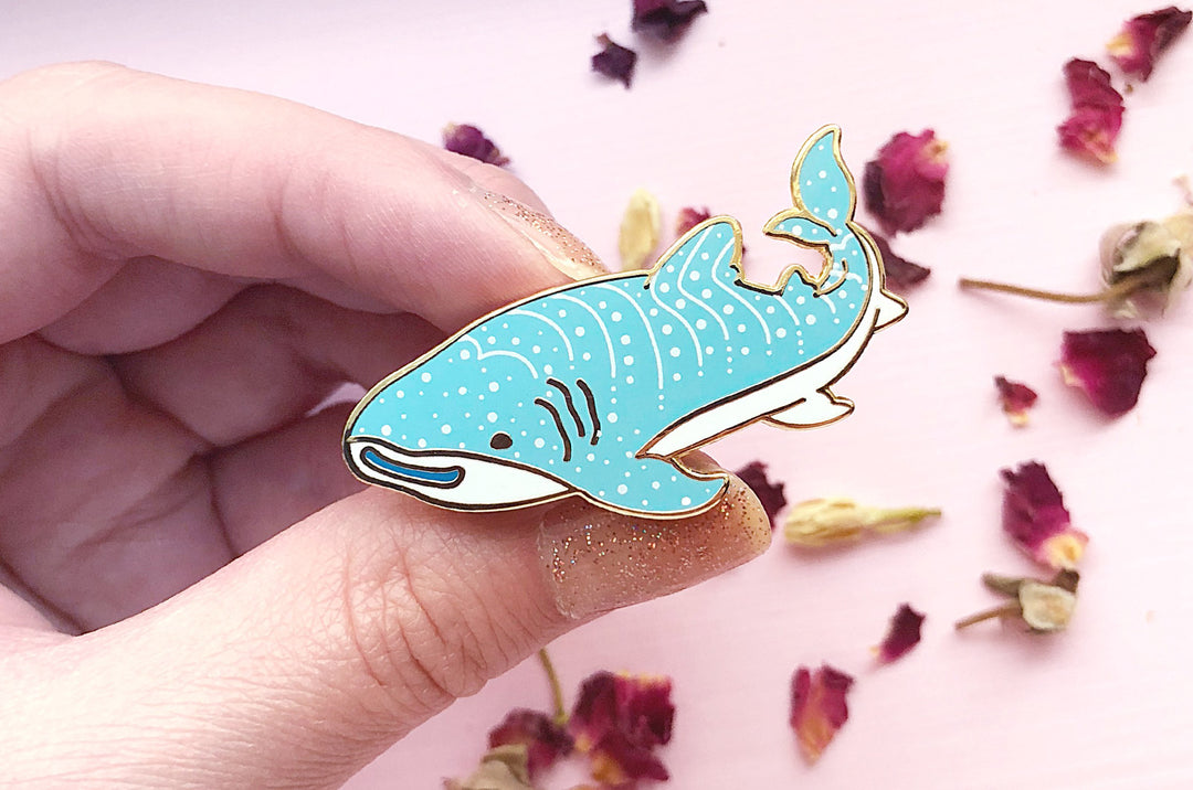 Happy Whale Shark Pin