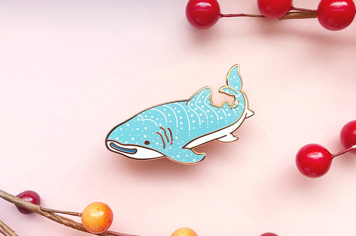 Happy Whale Shark Pin