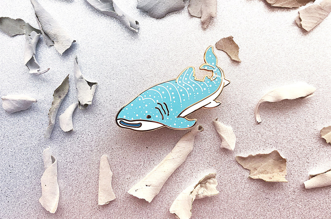 Happy Whale Shark Pin