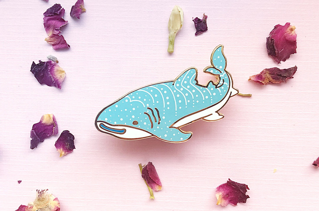 Happy Whale Shark Pin