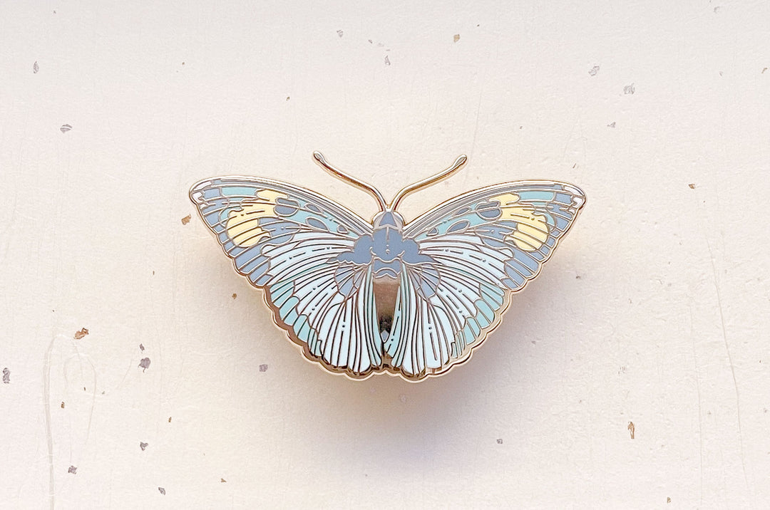 Widespread Forester Butterfly (Euphaedra medon) Enamel Pin