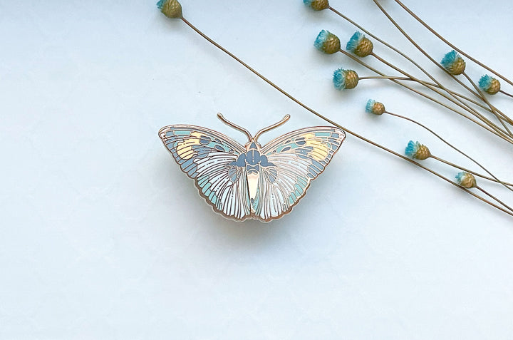 Widespread Forester Butterfly (Euphaedra medon) Enamel Pin