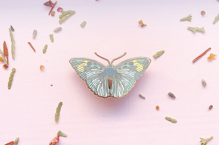 Widespread Forester Butterfly (Euphaedra medon) Enamel Pin