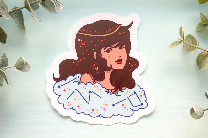 Ruby July Star Witch Clear Vinyl Sticker