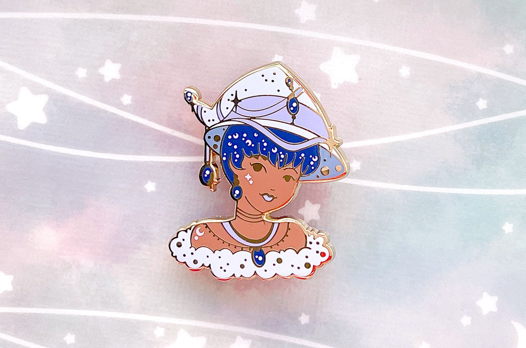 December Witch Tanzanite Enamel Pin