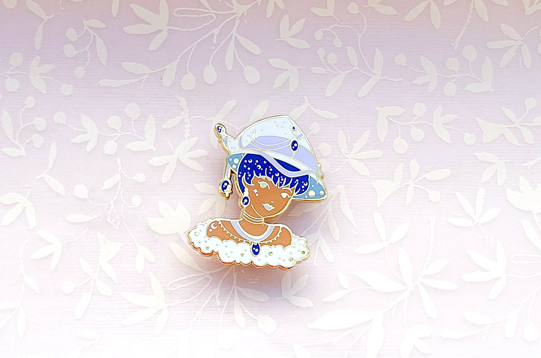 December Witch Tanzanite Enamel Pin