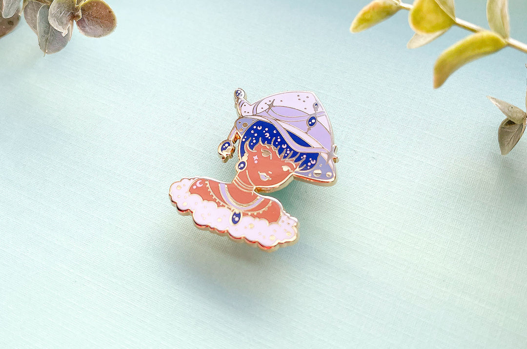 December Witch Tanzanite Enamel Pin